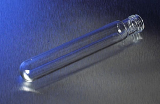 Corning-Pyrex- disposable, culture tube, round bottom, screw cap style,  7.5ml vol, 13 x 100mm, thread 13-415-pkt/1000