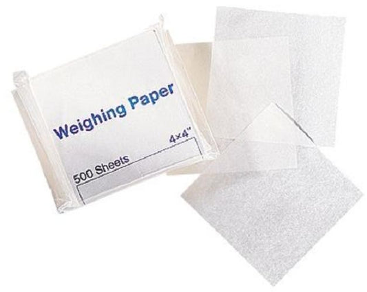 Glassine Weighing Paper, Nitrogen Free, Small, 7.5cm x 7.5cm-500/pkt