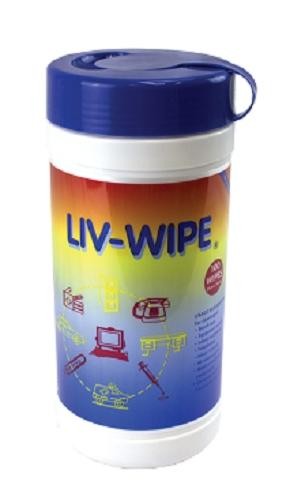 Alcohol wipes, 70% isopropanol alcohol, 210L x 136mmW, dispensed from a canister, pack 100