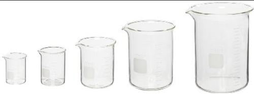 Beaker, 500mL, low form, borosilicate glass with spout, graduated