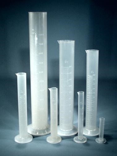Measuring cylinder, polypropylene plastic, tall form-250mL
