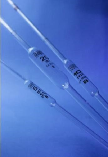 Volumetric Pipette, 2mL, Borosilicate glass, with colour code orange, Class A