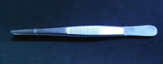 Forceps,thumb,straight,130mm, medium point