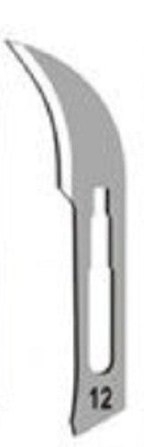 Technos-Surgical Blades, sterile, No:12, carbon steel, for handle No:3-pkt/100