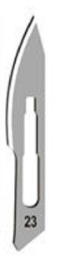 Technos-Surgical Blades, sterile, No:23, carbon steel, for handle No:4-pkt/100