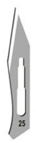 Technos-Surgical Blades, sterile, No:25, carbon steel, for handle No:4-pkt/100