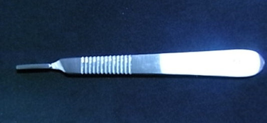 Scalpel handle, stainless steel, NO: 3