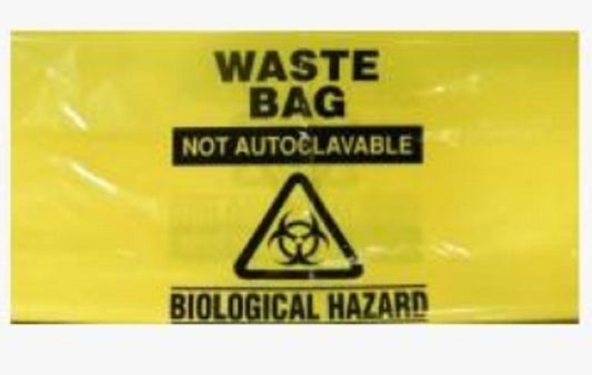 Sterihealth-Clinical waste bags, 660L yellow, 1180xx1530 mm, 55 µm-30/ctn