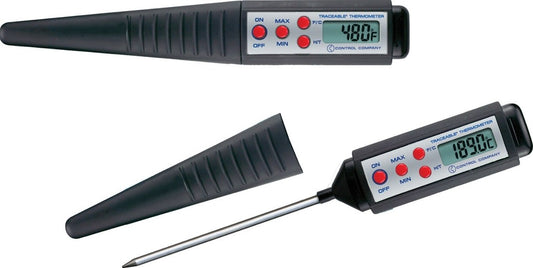 Control Company-Traceable® Pocket Digital Thermometer Ultra, °F/°C, –50 to 300°C, Accuracy ±0.4°C, each