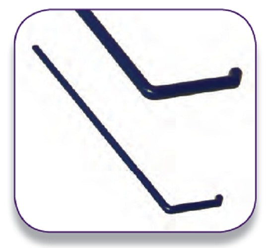 Bacterial, Media L shaped spreader bar, plastic, blue, sterile, 38mm x 156mm, disposable, pk/25