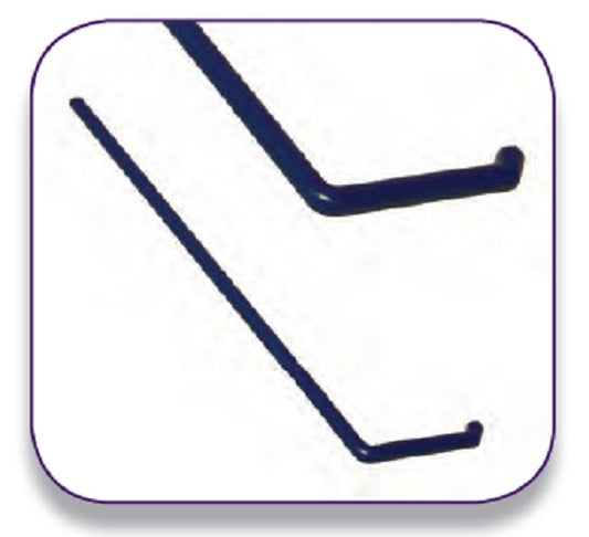 Bacterial, Media L shaped spreader bar, plastic, blue, sterile, 38mm x 156mm, disposable, pk/25