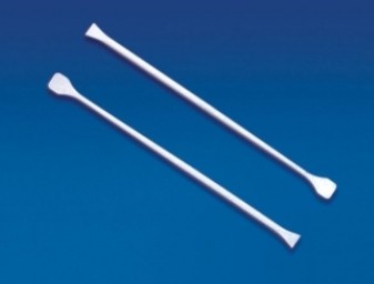 Technos stirring rod, plastic, 6mmx245mm with paddles at both ends, pkt/12