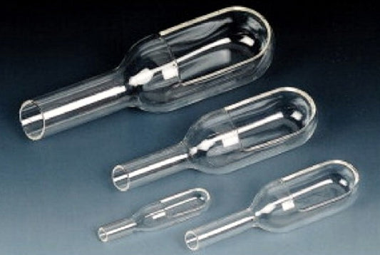 Technos Borosilicate Glass Weigh Boat, Funnel Style, 3ml