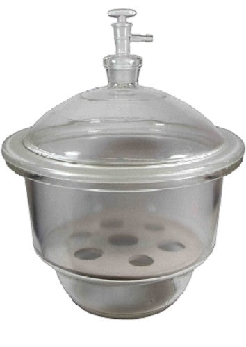 Technos Vacuum desiccator,Glass with ground stopcock, Diam:150mm