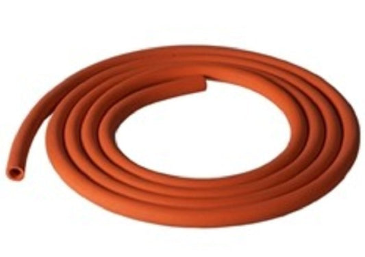 Bunsen burner red rubber tubing, 8mm OD, 3mm wall thickness-per/meter