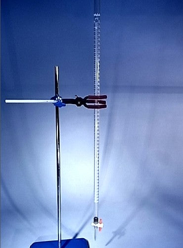 Burette, Acrylic with TPX/PTFE Stopcock, 25ml x 0.1ml grads