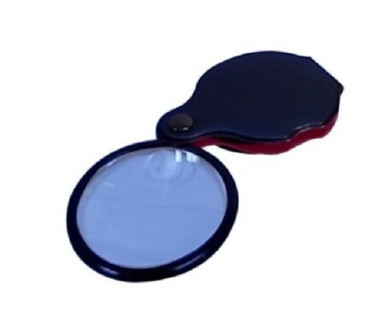 Technos Folding Magnifier, 50mm d Lens, Folds into vinyl pouch