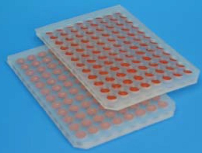96-Well Plate with Glass Inserts Designed for High Th roughput Chromatography