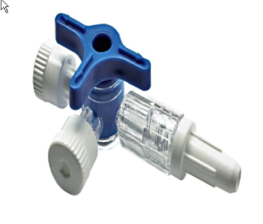 Multigate 3-Way Stopcock, 2 Female and 1 Male Luer Lock Connectors, pkt/50