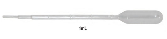 LABCO 1mL Transfer pipettes, draw 3.5mL, 16cm, plastic, grad up to 1 mL in 0.25mL incr, ind wrap, capacity 5mL, sterile, ctn/500