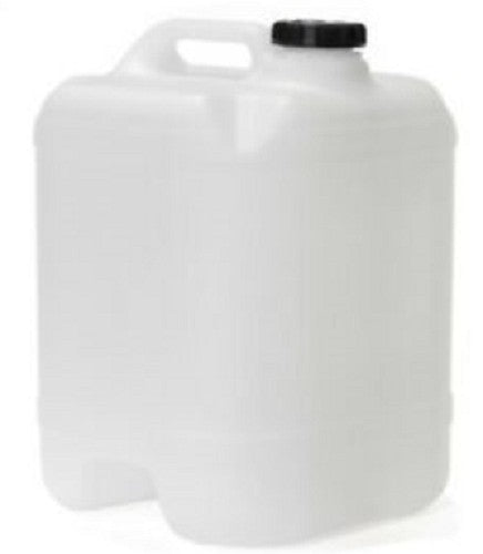 Silverlock Cube 20L Clear HDPE Drums with 58 mm Black Drum Screw Cap