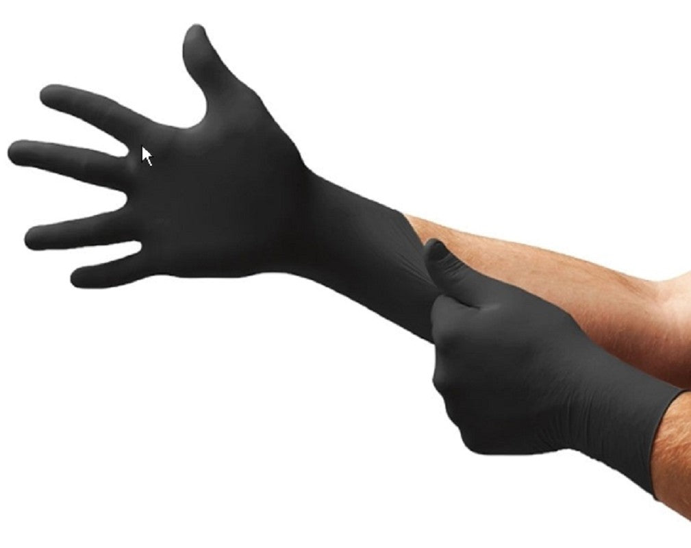 Ansell Microflex Nitrile Black Gloves