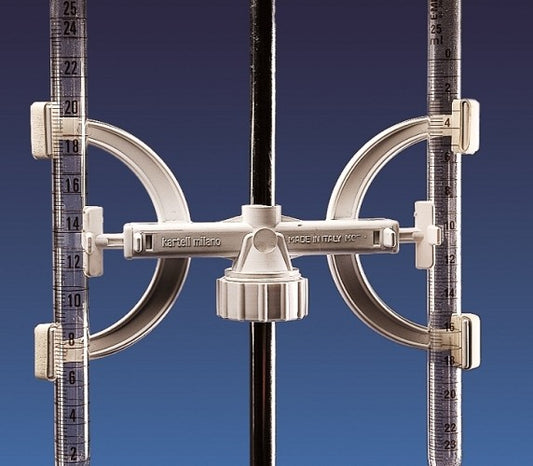 Kartell Plastic Burette Clamp, holds 2 burettes, each