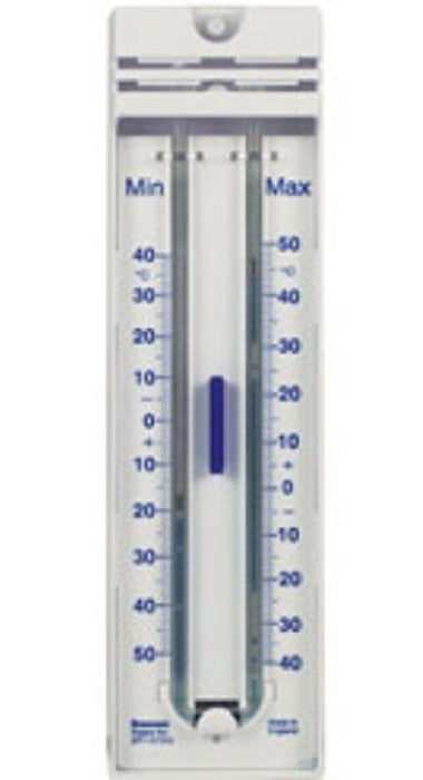 Technos Outdoor Min/Max Blue Spirit Thermometer, Made From Quickset Plastic, -Temp Range: -30/50oC