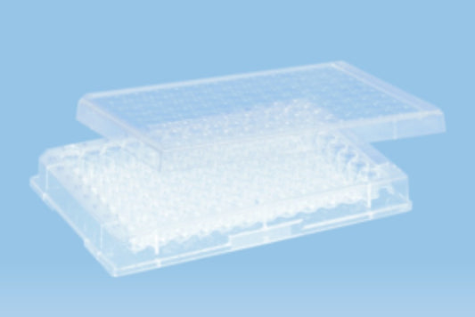 Sarstedt polystyrene lid  to suit 96 well micro test plates, non-sterile, pkt/25/ctn/100