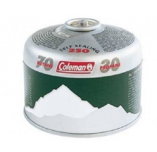 Coleman (C250) self sealing gas cartridge for use with TECH-LW1618-01 portable bunsen burner, each