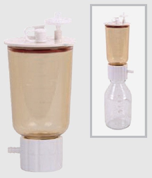 Rocker LF5a, PES Filter Holder 500ml with lid kit, with storage bottle adaptor, Autoclavable, each
